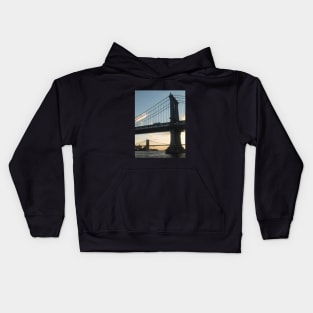 NYC: Manhattan & Brooklyn Bridge Kids Hoodie